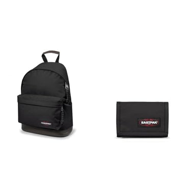 EASTPAK WYOMING Rucksack, 203 cm, 199 L, Black (Schwarz) & CREW SINGLE Geldbörse, 22 cm Black (Schwarz) im Sale